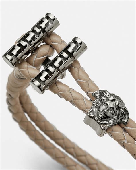 medusa versace brqacelet|versace medusa braided bracelet.